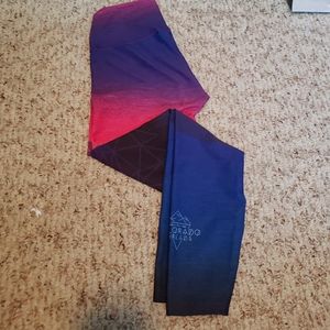 Vibrant Mountain Sunset Leggings
